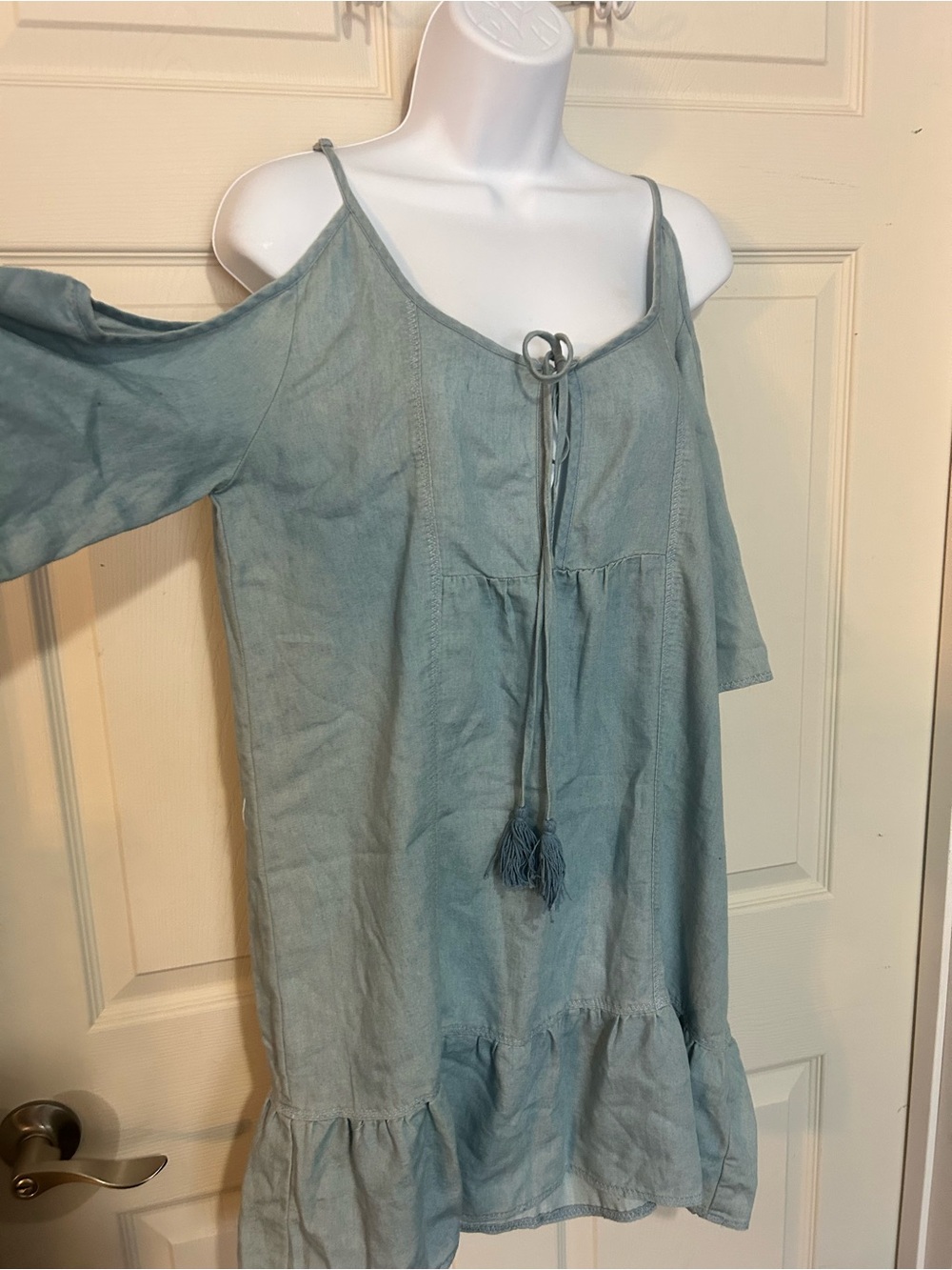 Dance & Marvel Soft Light Blue Casual Dress
